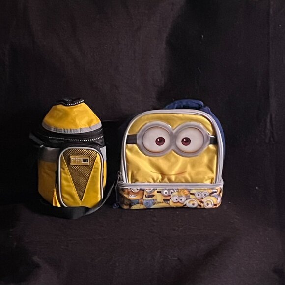 Minions Soft-Sided Insulated Lunchbox/Drink Holder FREE Minion Playing Cards - Picture 2 of 11